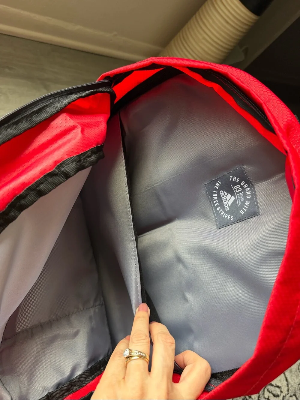 NWT Adidas Unisex Excel 4 Backpack Red/Bk
